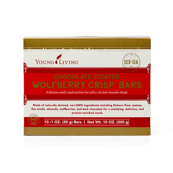 Young Living Wolfberry Crisp Bars - Chocolate Coated